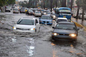Inundaciones en Santo Domingo.