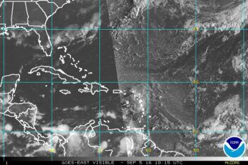 Sistema de baja presión y onda tropical se acercan a República Dominicana