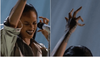Un dedo de la mano de de Rihanna causa revuelo en las redes sociales
