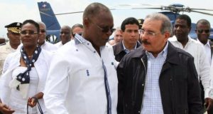 Danilo Medina en Haití 