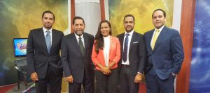 Eligio Jáquez junto a Colombia Alcántara, Víctor Almonte, Iván Fernández y Luis Ricardo Minoso