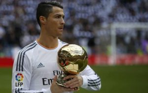 Cristiano Ronaldo, futbolista. 