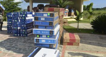 Aduanas recupera parte de los televisores robados en el puerto de Boca Chica