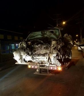Pelotero Andy Marte llevaba una caja de whisky en la yipeta