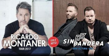 Montaner y Sin Bandera se presentaran sábado y domingo próximo en el país