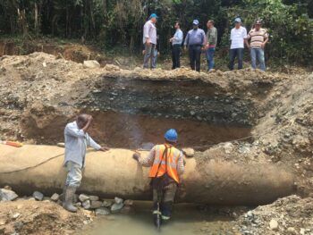 CAASD trabaja sin cesar para restablecer el servicio de agua potable en los sectores afectados