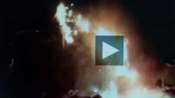 (VIDEO) Incendio en un festival de música en España