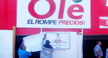 Clausuran temporalmente el Hipermercado Olé de la Duarte