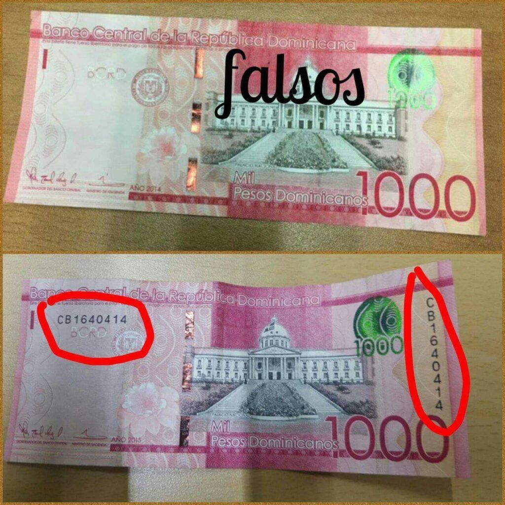 Cuidado con estos Billetes falso