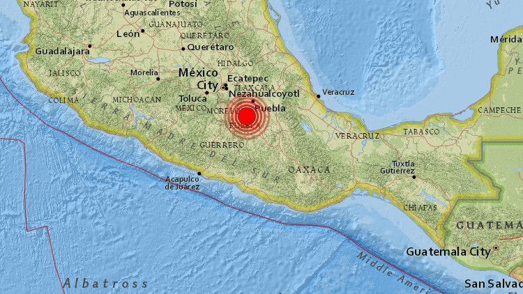 Fuerte terremoto de 7,1 cerca de la Ciudad de México