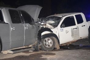 Choque entre dos camionetas deja dos muertos y cuatro heridos en Barahona