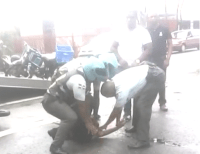 Video: Amets golpean a un delivery