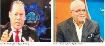 Franklin Mirabal y Santana Martínez, dos estilos de narración deportiva contagiantes.