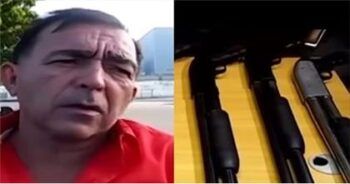 Policía allana la casa de un hombre y encuentra un arsenal de armas, mira para quien se estaba preparando.