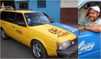 Así pintó su carro tras apuesta con su esposa aguilucha.