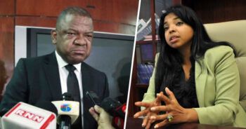 Martínez Pozo invita fiscal Yeni Berenice a descorchar un espumante para celebrar su implicación en caso Odebrecht.