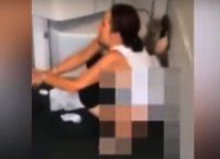 [Video] Mujer orina en el piso de un avión porque no la dejaron ir al baño