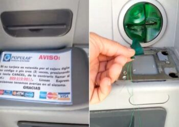 Denuncian supuesto “truco” para robar en cajeros automáticos