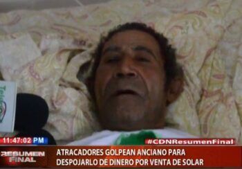 Atracadores golpean anciano para despojarlo de dinero por venta de solar