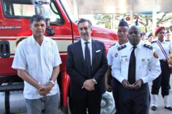 Fundación Tropigas entrega estación de Bomberos y camión cisterna en Las Palmas de Herrera al. Cuerpo de Bomberos Santo Domingo Oeste