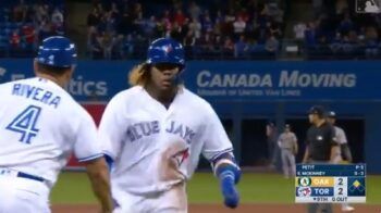 Vladimir Guerrero Jr. vuelve a pegar imparable en su segundo juego en las Grandes Ligas