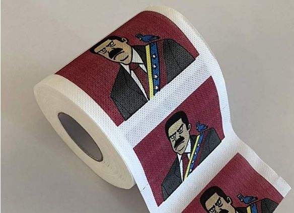 El papel higiénico con la cara de Nicolás Maduro