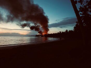 Fuego afecta hotel en Las Terrenas