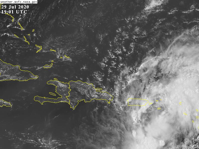 Tormenta tropical Isaías entrará este jueves a la República Dominicana