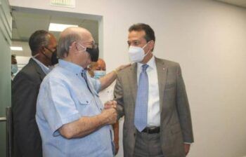 Ministro Ito Bisonó recibe la visita del ex presidente Hipólito Mejía en el MICM