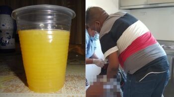 Muere hombre luego de tomar un vaso de jugo