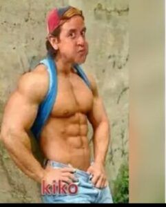 Kiko le cae atra a la “Chilindrina»