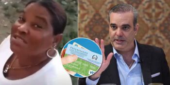 Mujer llama “Bolsa triste” al presidente Abinader