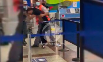Lió entre un ciudadano y policías dentro del Aeropuerto Las Américas
