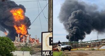 Explosión en planta de Petróleos Mexicanos en estado de Veracruz