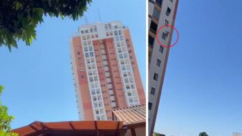 Pareja cae del piso 12 de un edificio en Bolivia