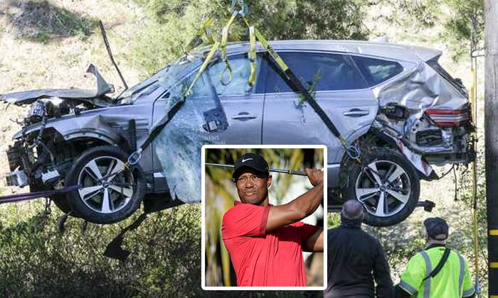 Tiger Woods conducía al doble del límite de velocidad permitido en accidente