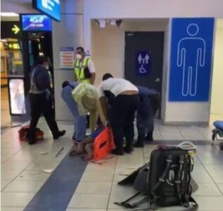 Dominicano se accidenta en Aeropuerto de Panamá