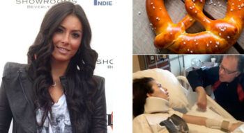 Modelo queda cuadripléjica tras comerse una galleta horneada