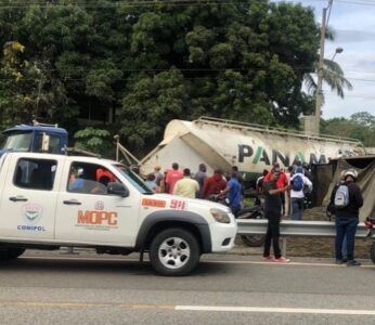 Se reporta accidente en la  6 de Noviembre