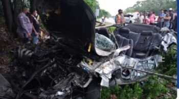 Tres muertos tras accidente en autopista Duarte