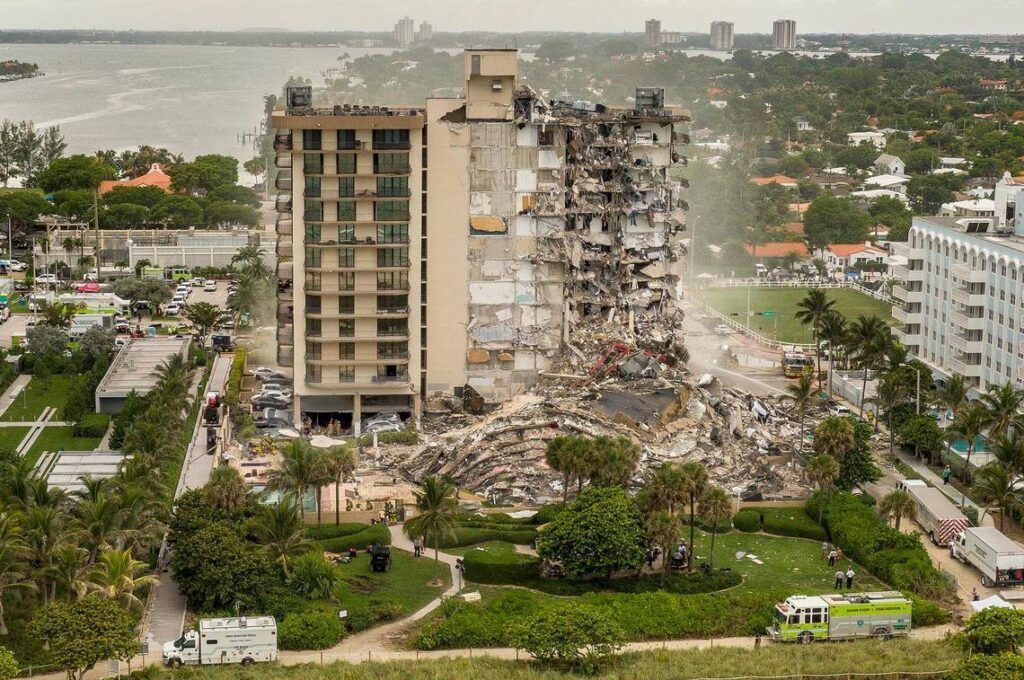 Aumenta a 16 el numero de fallecidos tras el colapso de un edificio en Miami