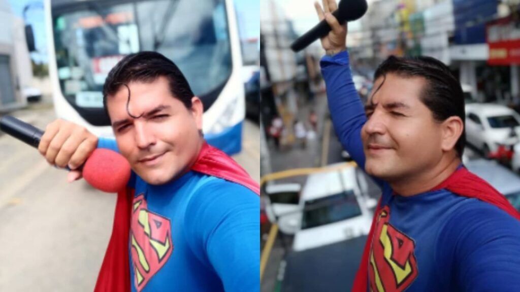 Superman no pudo detener un autobús y fue arrollado en Brasil