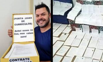 Hombre recupera 62 currículums de la basura y consigue trabajo a 14 personas