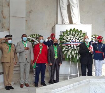 Efemérides Patrias y la Hermandad Misionera Paz Dominicana honran la memoria de Juan Pablo Duarte, en el 145 aniversario de su fallecimiento