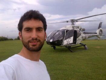 Karim se salva de milagro tras sufrir accidente en un helicóptero