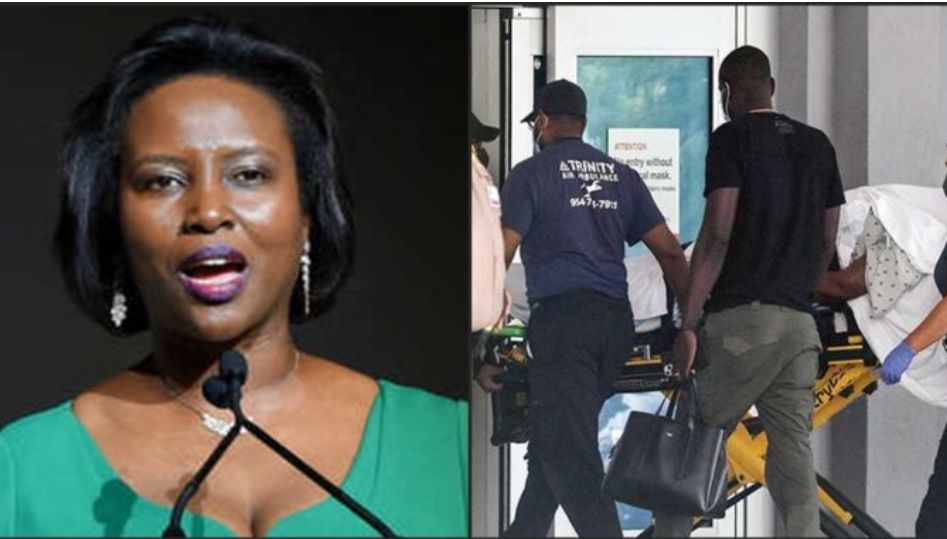 La primera dama de Haití hablo desde el hospital