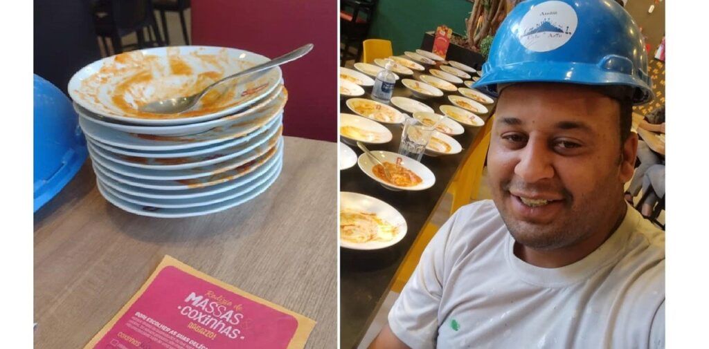 Comió 15 platos de pasta, pidió ocho más y lo echaron del restaurante