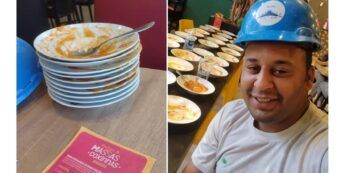 Comió 15 platos de pasta, pidió ocho más y lo echaron del restaurante