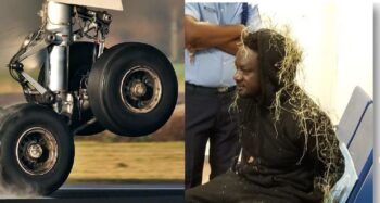 Hombre trató de viajar de RD a EEUU escondido en tren de aterrizaje