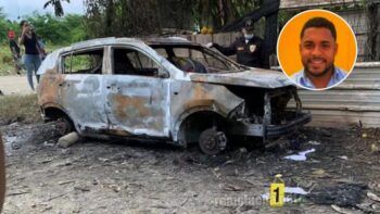Hallan quemado vehículo de joven desaparecido